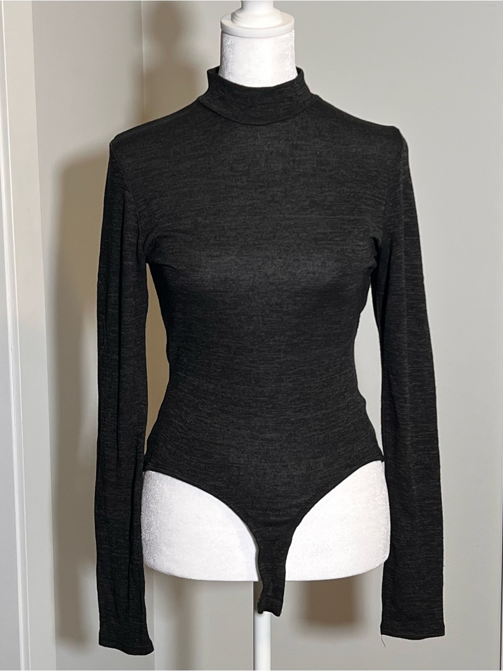 2010’s Charlotte Russe Black Long Sleeve Mock Neck Bodysuit
